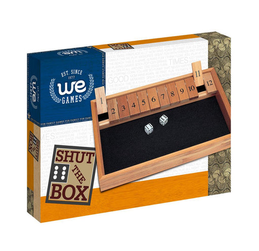Deluxe Wood Shut the Box Game – 12 Numbers - Boardlandia