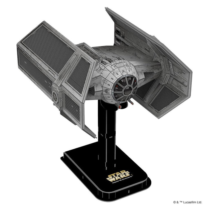 Star Wars X-Wing TIE Advance X1 Fighter 4D Paper Model Kit - Boardlandia