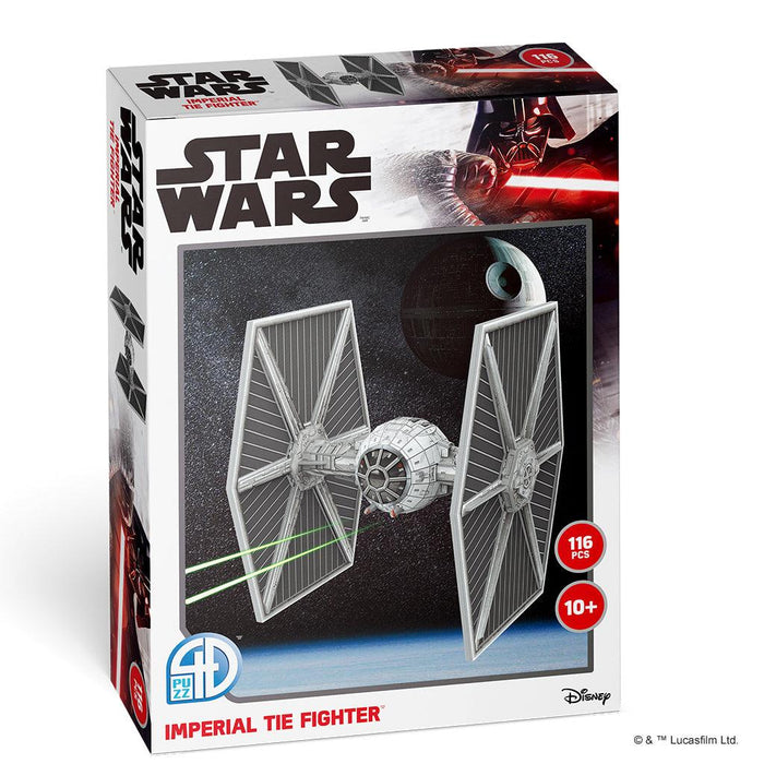 Star Wars X-Wing Tie Fighter TIE/LN 4D Paper Model Kit - Boardlandia