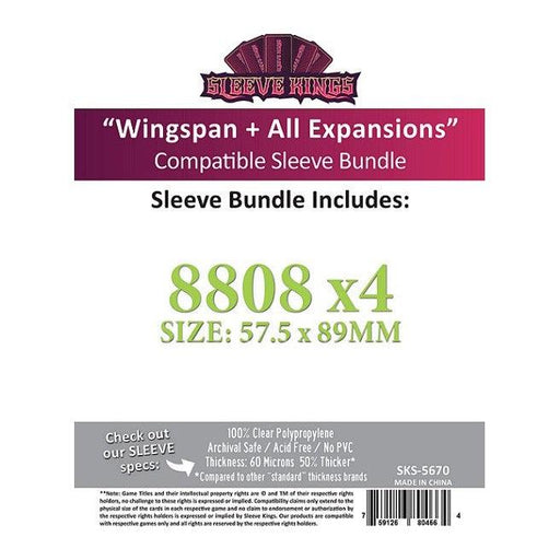 Wingspan Sleeves Bundle - Boardlandia
