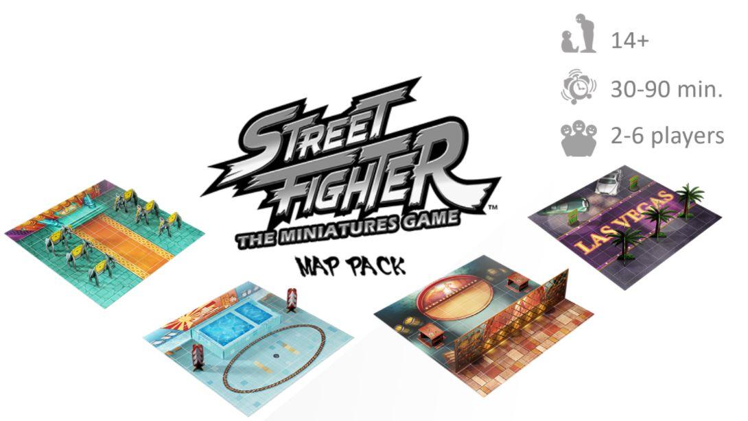 Street Fighter: The Miniatures Game Map Pack - Boardlandia