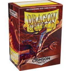 Dragon Shield Sleeves: Matte Crimson (Box Of 100) - Boardlandia