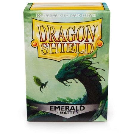 Dragon Shield Sleeves: Matte Emerald (Box Of 100) - Boardlandia