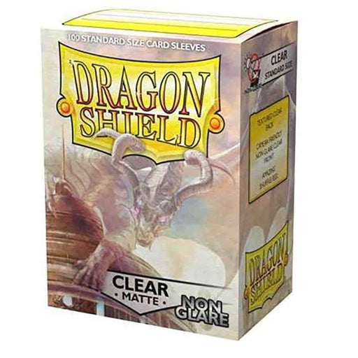 Dragon Shield Sleeves: Matte Non-Glare Clear (Box of 100) - Boardlandia