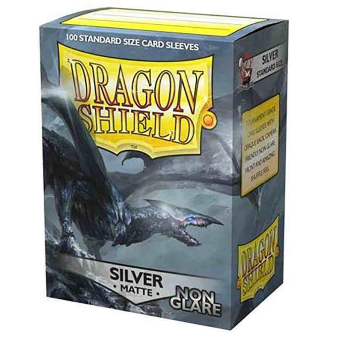 Dragon Shields - (100) Non Glare Matte Silver - Boardlandia