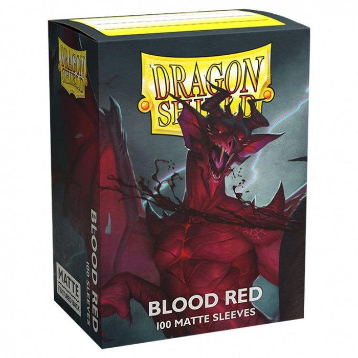 Dragon Shield Sleeves - Matte Blood Red (100 ct.) - Boardlandia