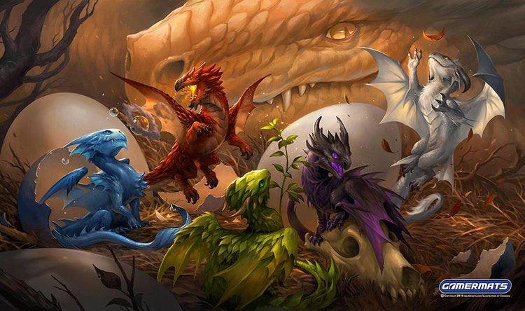 Gamermats - Baby Dragons by Sandara - Boardlandia