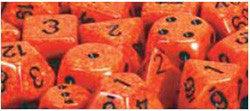 D6 -- 16Mm Speckled Dice, Fire, 12Ct - Boardlandia