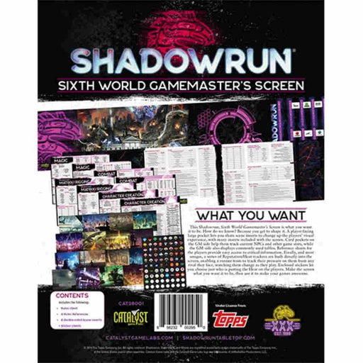 Shadowrun 6E: Gamemaster's Screen - Boardlandia