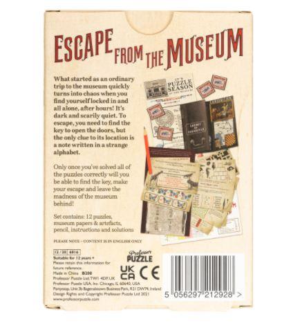 Escape from the Museum (8 Count Mini Escape Room Display) - Boardlandia