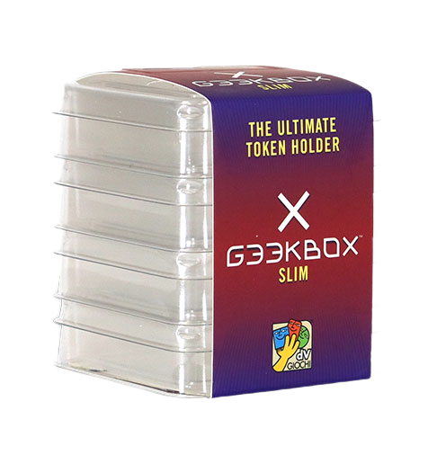 Geekbox - Slim Size - Clear Plastic Token Storage Box/Lid (4 pk) - Boardlandia