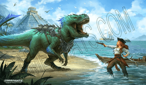 Gamermats - Dinosaur and Pirate by Sandara - Boardlandia