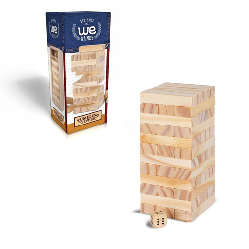 Wood Block Stacking Tower that Tumbles Down When you Play ‚¬€œ 5.5 inches tall - Boardlandia