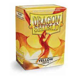 Dragon Shield Sleeves: Matte Yellow (Box Of 100) - Boardlandia