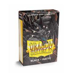 Dragon Shield Sleeves: Japanese Matte Black (Box Of 60) - Boardlandia