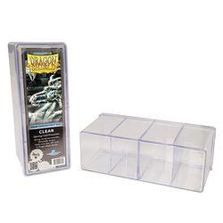 Dragon Shield Four-Compartment Deck Box: Clear - Boardlandia