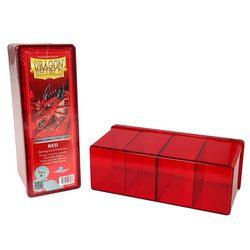 Dragon Shield Four-Compartment Storage Box- Red - Boardlandia