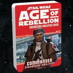 Star Wars - "Age Of Rebellion" Rpg: "Signature Abilities" Commander Specialization Deck - Boardlandia