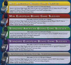 Board Game Sleeves--Standard European - Boardlandia