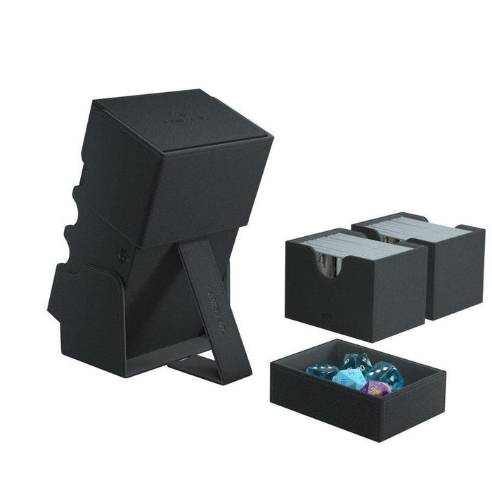 Stronghold 200+ Card Convertible Deck Box: Black - Boardlandia