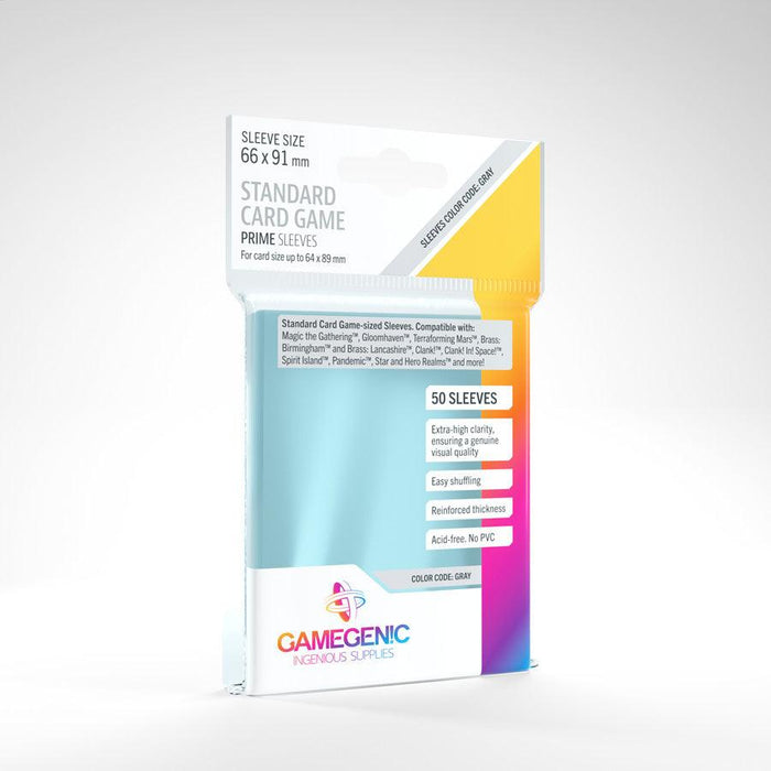 Prime Standard Card Game Sleeves 66 x 91 mm - Case of 16 Packs - Boardlandia