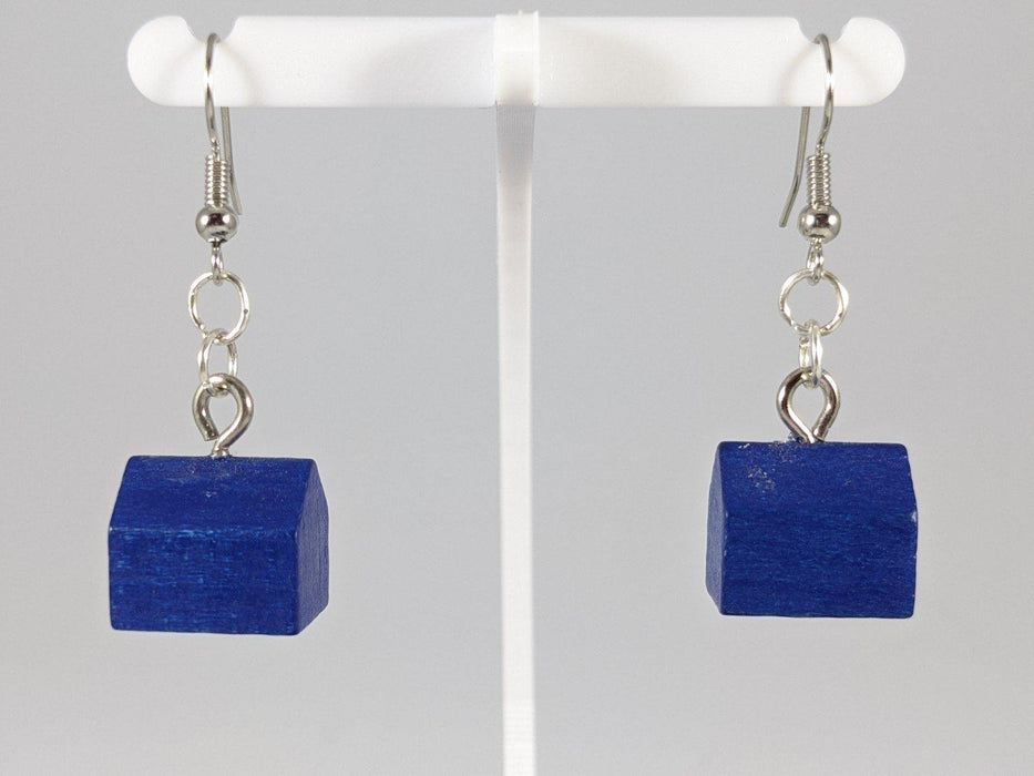 Catan Earrings: Blue Settlement Pieces - Boardlandia