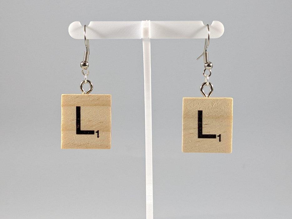 Scrabble Earring: Light Natural - L - Boardlandia