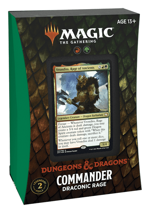Magic the Gathering - Adventures in the Forgotten Realms - Draconic Rage Commander Deck - Boardlandia