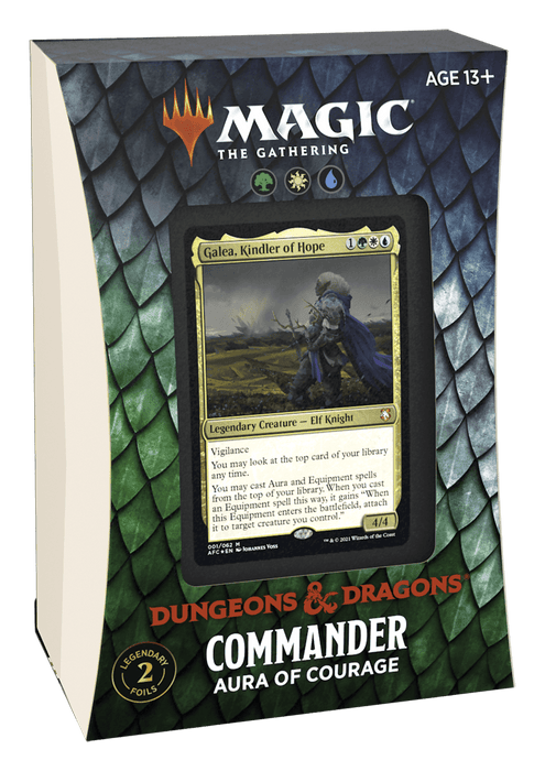 Magic the Gathering - Adventures in the Forgotten Realms - Aura of Courage Commander Deck - Boardlandia