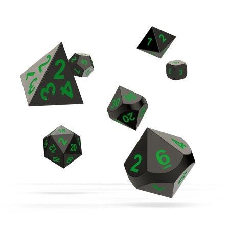 Oakie Doakie Dice: Polyhedral RPG Set Metal Dice - Matrix (7ct) - Boardlandia