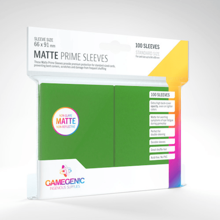 Matte Prime Card Sleeves: Green - Clearance — Boardlandia
