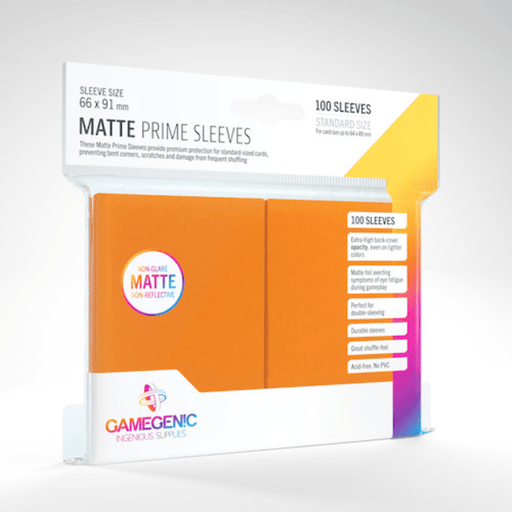 Matte Prime Card Sleeves: Orange - Boardlandia