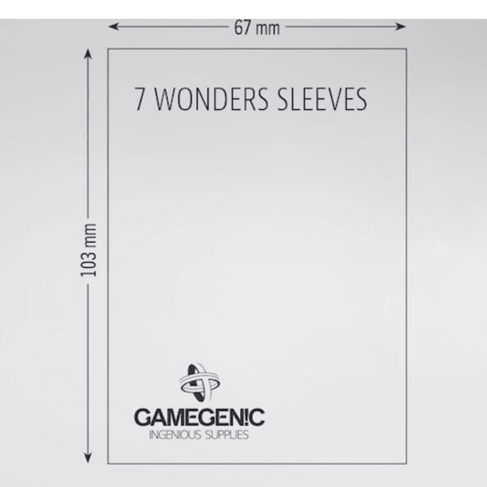 Prime 7 Wonders Sleeves 67 x 103 mm - Boardlandia