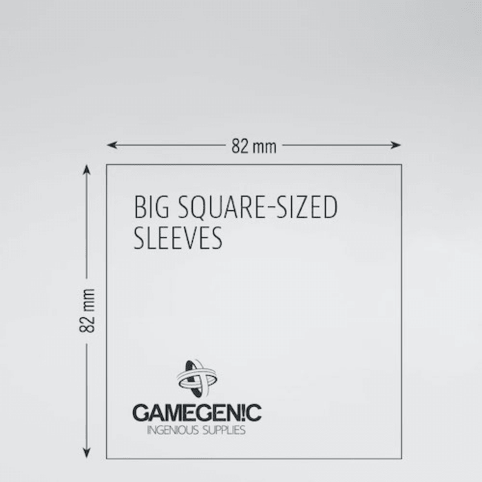 Prime Big Square-Sized Sleeves 82 x 82 mm - Case of 16 Packs - Boardlandia