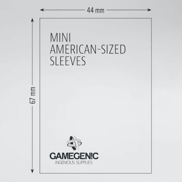 Prime Mini American-Sized Sleeves 44 x 67 mm - Case of 16 - Boardlandia