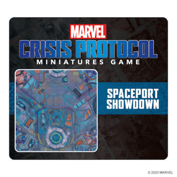 Marvel Crisis Protocol - Spaceport Showdown Game Mat - Boardlandia