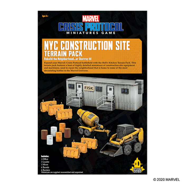 Marvel Crisis Protocol - NYC Construction Site Terrain - Boardlandia