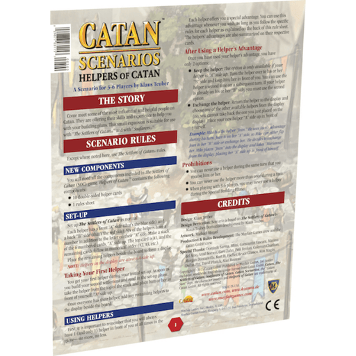 Catan Scenario: Helpers of Catan - Boardlandia