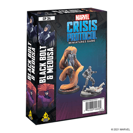 Marvel Crisis Protocol - Black Bolt and Medusa - Boardlandia