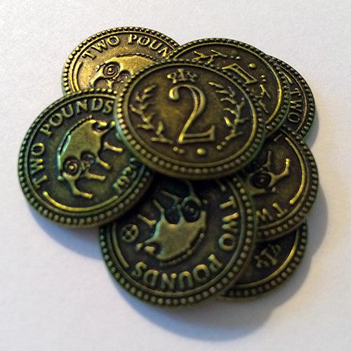 Scythe Promo #10 -15 Metal $2 Coins - Boardlandia