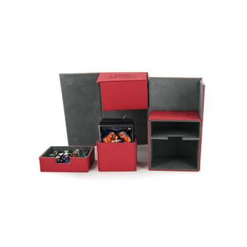 Ultimate Guard - Twin Flip'n'Tray Deck Case - XenoSkin Standard 160+ Red - Boardlandia