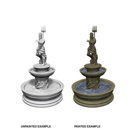WizKids Deep Cuts Unpainted Miniatures: Fountain - Boardlandia