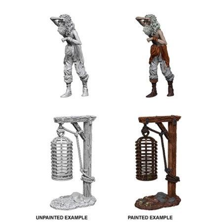WizKids Deep Cuts Unpainted Miniatures: Hanging Cage - Boardlandia