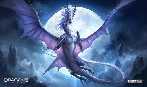 Gamermats - White Dragon of the Night by Sandara - Boardlandia
