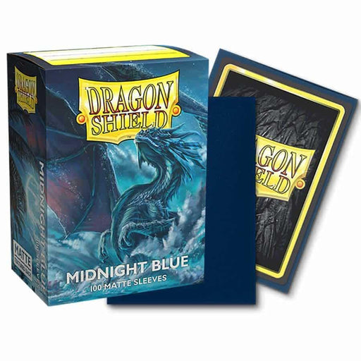 Dragon Shields - (100) Matte - Midnight Blue - Boardlandia
