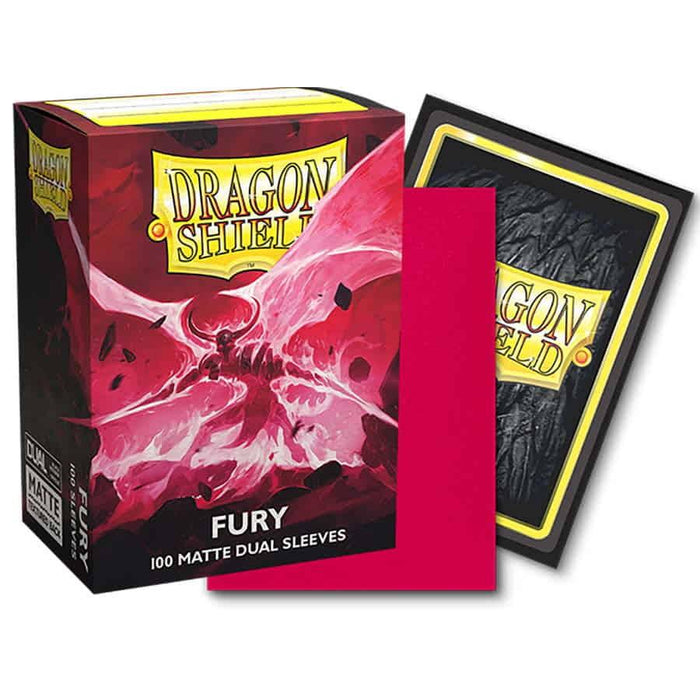 Dragon Shield Sleeves - Matte Dual - Fury (Box of 100) - Boardlandia