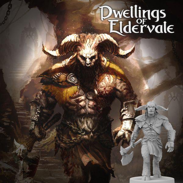 Dwellings of Eldervale 2E - Minotaur Mercenary - Boardlandia
