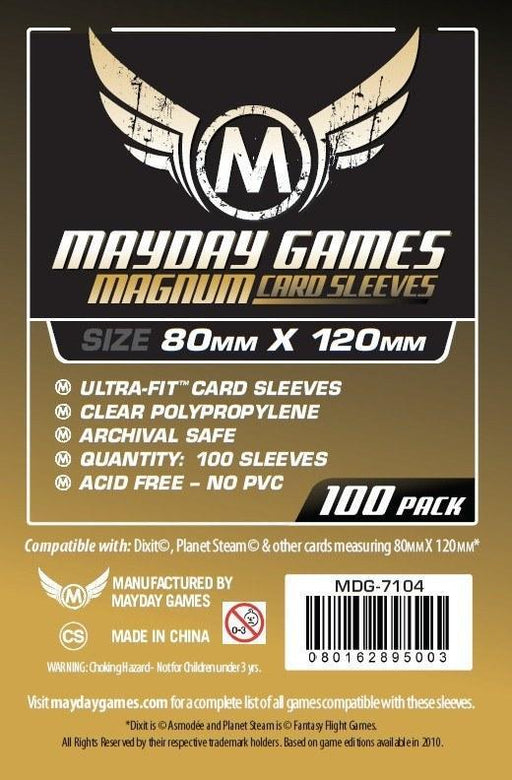 Mayday Premium Sleeves 80X120mm - 100 Sleeves (7104) - Boardlandia
