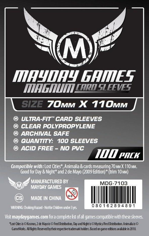 "Lost Cities" Card Sleeves - Magnum Ultra-Fit (70X110Mm) - 100 Pack - (7103) - Boardlandia