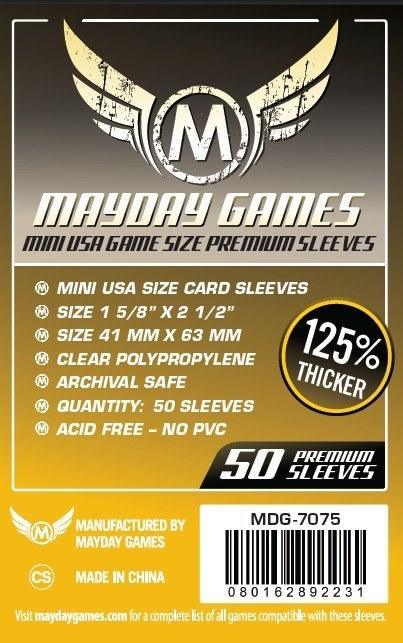 Mayday Mini Premium (41X63) - 50 Count (7075) - Boardlandia